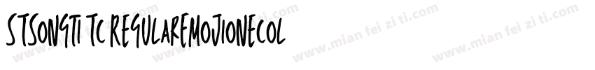 STSongti TC RegularEmojioneColor字体转换